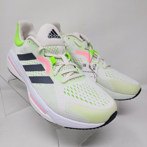 Adidas Running Shoes Mens 10.5 Green Solar Control Gym Logo Active Sneakers